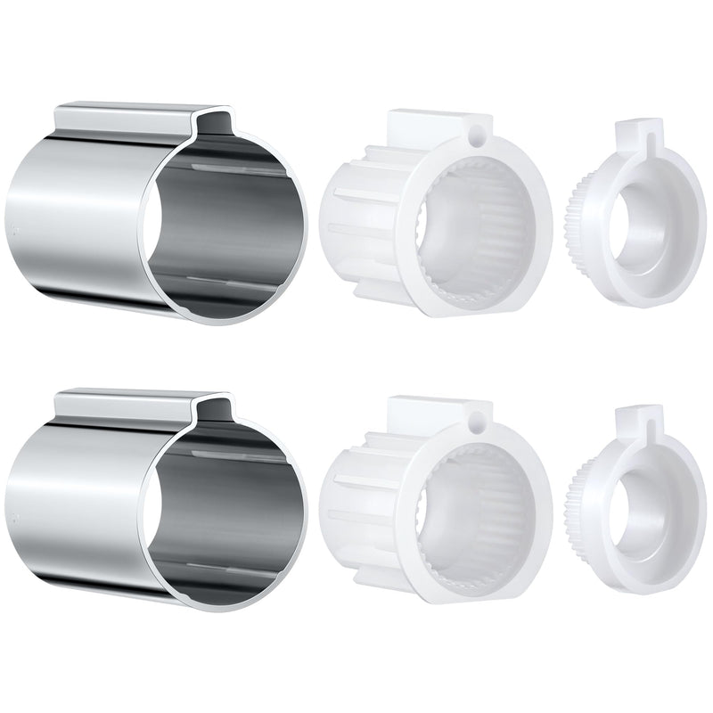 Enhon 2 Pack Stop Tube and Temperature Limit Stop Kit Replacement for 96987, Compatible with Moen Posi-Temp 1 Handle Tub/Shower Faucet Valve Cartridge, Small, Chrome