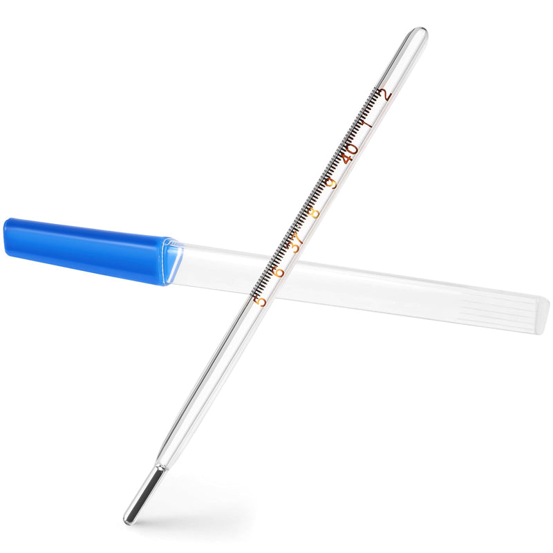 MAGICLULU 1Pc Glass Oral Temperature Adult Free Clinic Armpit Fast Reading Fever Indicator(Single Scale)… ℃