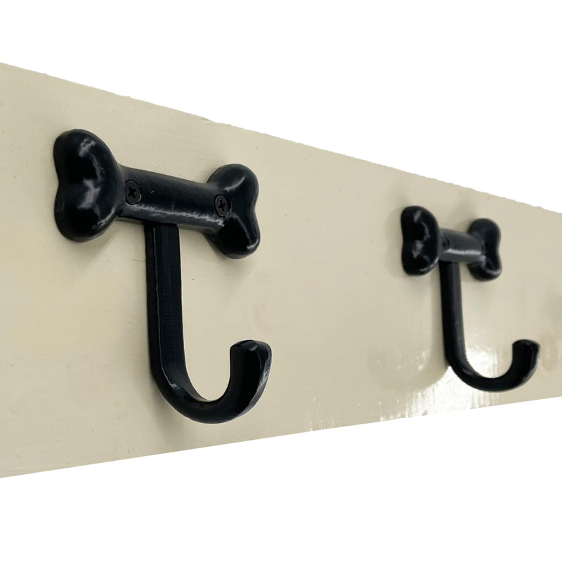 – 4” Dog Bone Hook - Animal Farmhouse Style Kitchen Hook – 4 in Rustic Iron Hook for Cups, Towels, Utensils - Includes All mounting Hardware – HK107- Qty (4)