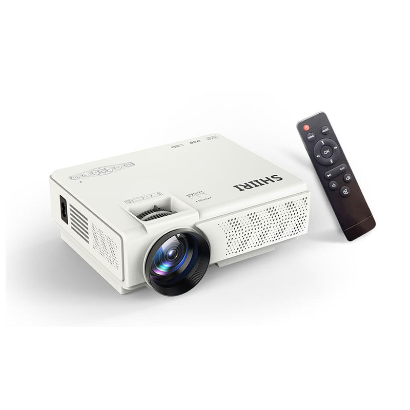 E1 120±%10ansi lumen 1080P Native Mini Projector, ,4.1inch LCD, Multimedia Home Theater Video Projector, Compatible with Full HD 1080P HDMI, USB, VGABuilt-in Speaker (E1)