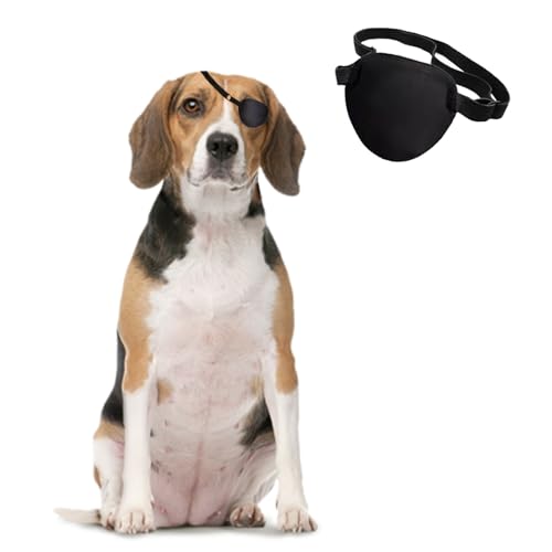 Dog Eye Patch - Single Eyepatch Protective Eye Cover for Small Medium Large Dogs Cats with Canine Eye Injuries After Surgery Wounds Doggie Missing Eye (Small) 01 - PawsPlanet Australia