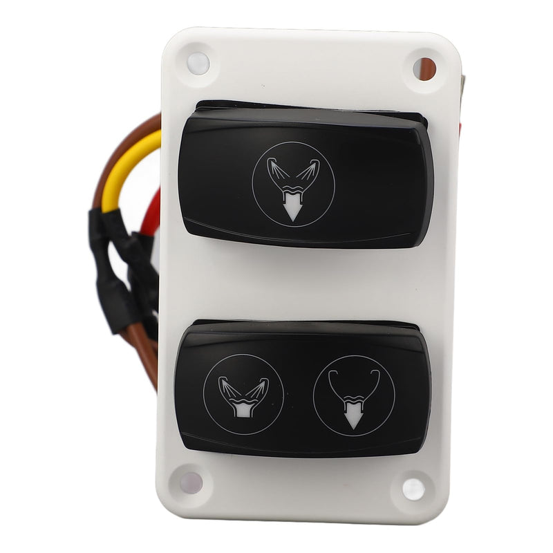 DC12 24V ABS Marine Toilet Control Panel Switch 3 Way Fast Response RV Toilet Rocker Switch Suitable for Boats Yachts RVs for Electric Toilets