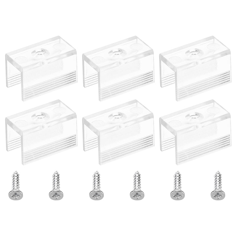 MECCANIXITY Rope Light Mounting Clips, Wall Channel Mounting Holder Accessories for 8mm LED Neon Strip, Translucent, Pack of 50