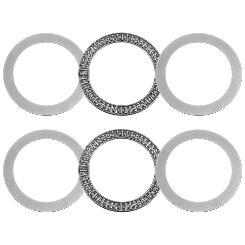 uxcell AXK90120 Thrust Needle Roller Bearings with Washers 90mm Bore 120mm OD 4mm Thickness 2pcs 90mm x 120mm x 4mm 2