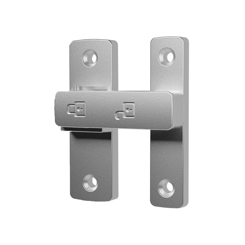 ETEKJOY Heavy-Duty Flip Latch Lock 90/180 Degree Sliding/Swinging Door Lock Latch Bolt for Gate Barn Garage Garden Fence Shed Window Cabinet (Silver, 180 Degree) Silver