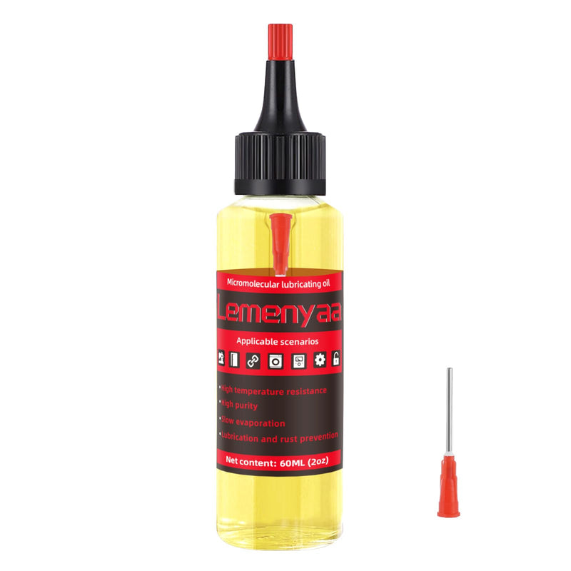 Door, Lock & Hinge Lubricant, 2 oz, Silicone Oil, Squeaks Fix, Lube for Garage Door, Sliding Track, Hinge, Lock -by Lemenyaa