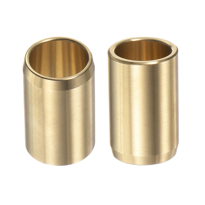 HARFINGTON 2pcs Sleeve Bearings 1/2" Bore 5/8" OD 1" Length Wrapped Oilless Bushings Brass Alloy for Transmission Conveyor Systems 1/2" x 5/8" x 1"