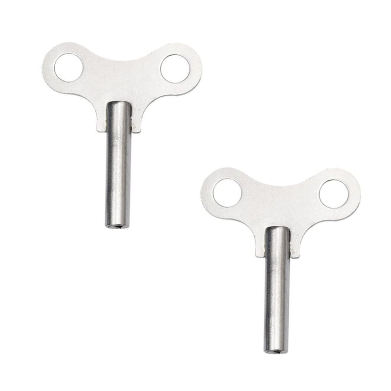 Uonlytech 2 Pcs Clock Key Timeclock Clock Winding Keys Clock Winding Key Tool Hotfix Tool Spanner Key Wind Alarm Clock Wind-up Key Clocks Key for Mechanical Pro Tools Steel Repair Tool Major