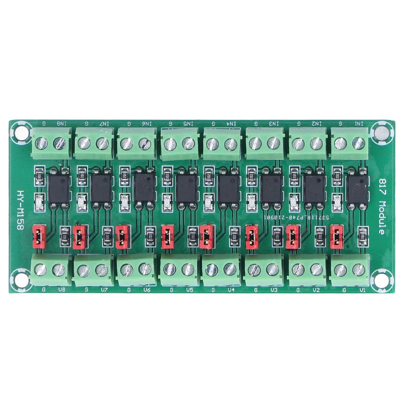8 Channel Optocoupler Isolation Board, PCB Driver Photoelectric Isolated Module Opto Isolator Module 3.6 to 30V Output Voltage Converter Adapter