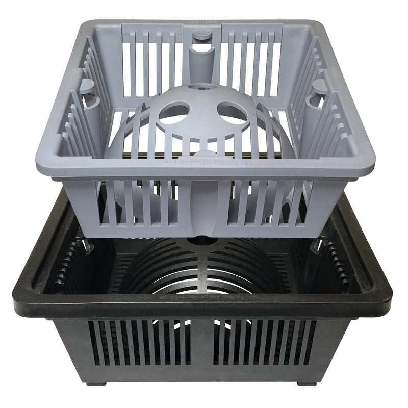 RectorSeal Guardian Drain Lock GDLDUO4500BSKS Duo 2-in-1 Basket Square Commercial Floor Sink Strainer, 8.5 Inch