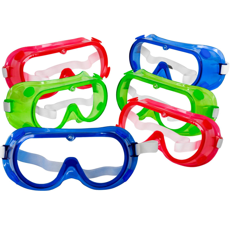 BISON LIFE Kids Safety Glasses, Bulk Kids Protective Glasses ANSI Z87.1 Safety Glasses for Kids, Science Safety Goggles Pack 6