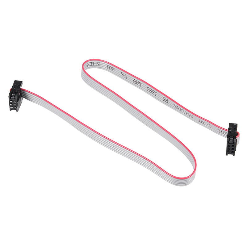 DMiotech 5 Pack Long 30CM 2MM Flat Ribbon Cable IDC 6 Pin Connector