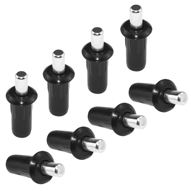 Aifeier ET 8 Pieces Cabinet Door Repair Pins Damper Replacement Repair Pins Blinds Spring Loaded Repair Pins Furniture Fittings Door Spring Pins Black