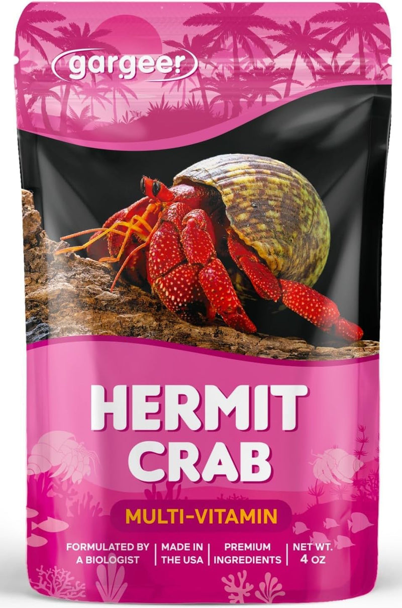 4oz Hermit Crab Multi-Vitamin Supplement. Premium Trace Minerals, Promote Growth, Exoskeleton Formation, Support Molting Process. Enjoy! 4 Ounce (Pack of 1) - PawsPlanet Australia