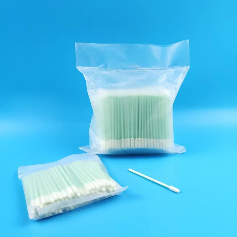 Cleaning Foam Swab Anti-Static Lint-Free 2.5mm Fiber Optic Connector Cleaning Tools for FC/SC/ST, 500pcs/bag 500