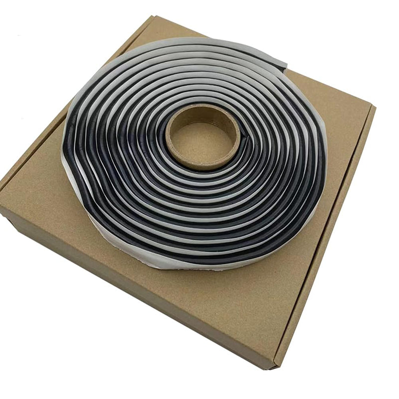Coitak Butyl Sealant Putty Tape, Diameter 3/8" x 13 Feet Extra Thick Rubber Sealant for Leak Proof RV Repair Window Glass Boat Sealing Patching (1) 1