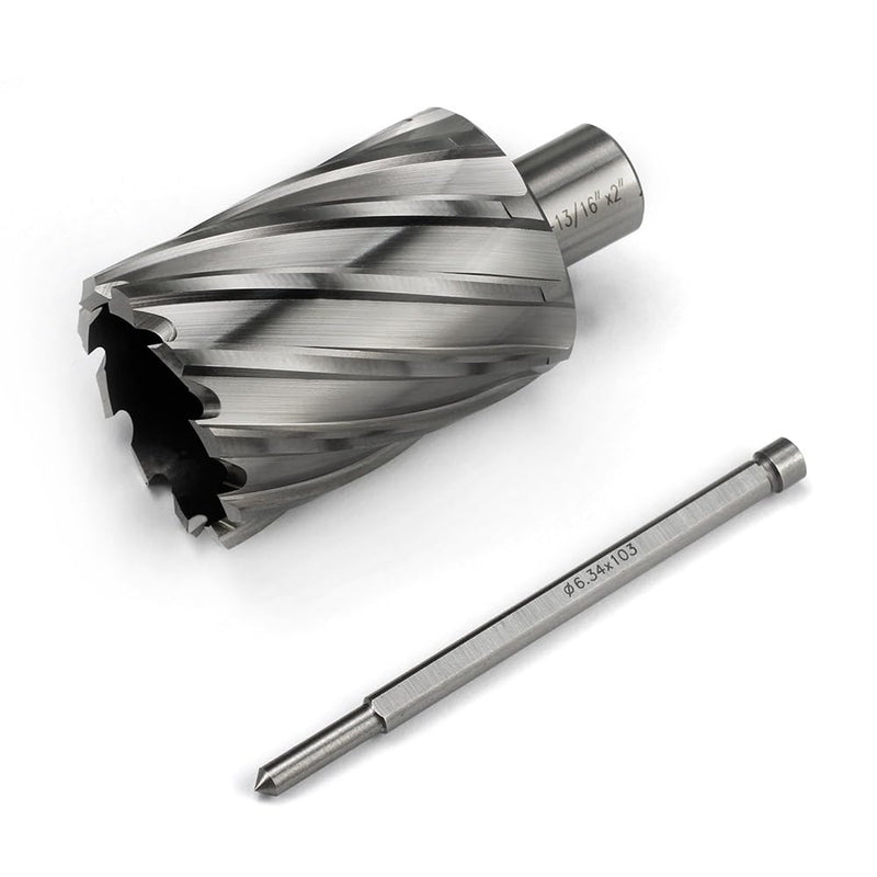 Annular Cutter 3/4 Inch Weldon Shank 1-13/16 Cutting Diameter 2 Cutting Depth Slugger Bits HSS Kit for Magnetic Drill Press