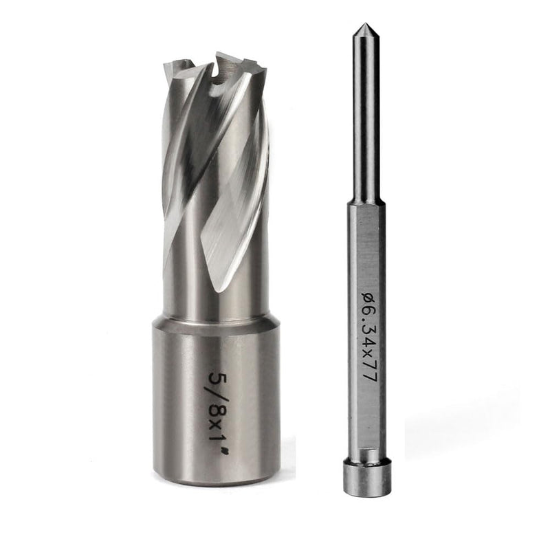 OSCARBIDE 5/8" x 1" HSS Annular Cutter 3/4" Weldon Shank Mag Drill Bit | 2 Flat | 5/8"Cutting Diameter | 1"Cutting Depth | Burr-Free Holes | Rapid Chip Removal | 10x Faster Than Twist Drills