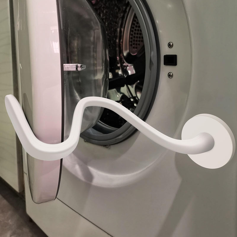 Upgraded Front Load Washer Door Prop, Easy to Use and Bend Washing Machine Door Prop Open, Flexible and Sturdy Washer Door Stopper Keep Your Washer Door Open Or Ajar to Prevent Odors, White