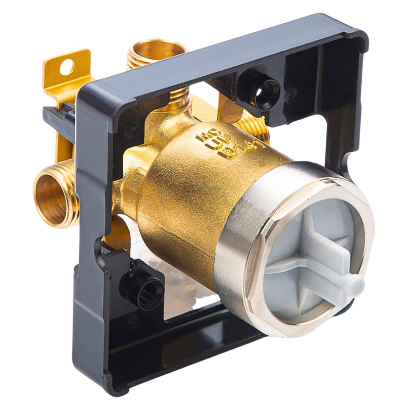 R10000 UNBXHF Shower Valve Body for Shower Faucet Trim Kits, Single or Dual Function Shower, Rough in Valve, Brass Body (R10000-UNBXHF) R10000-UNBXHF