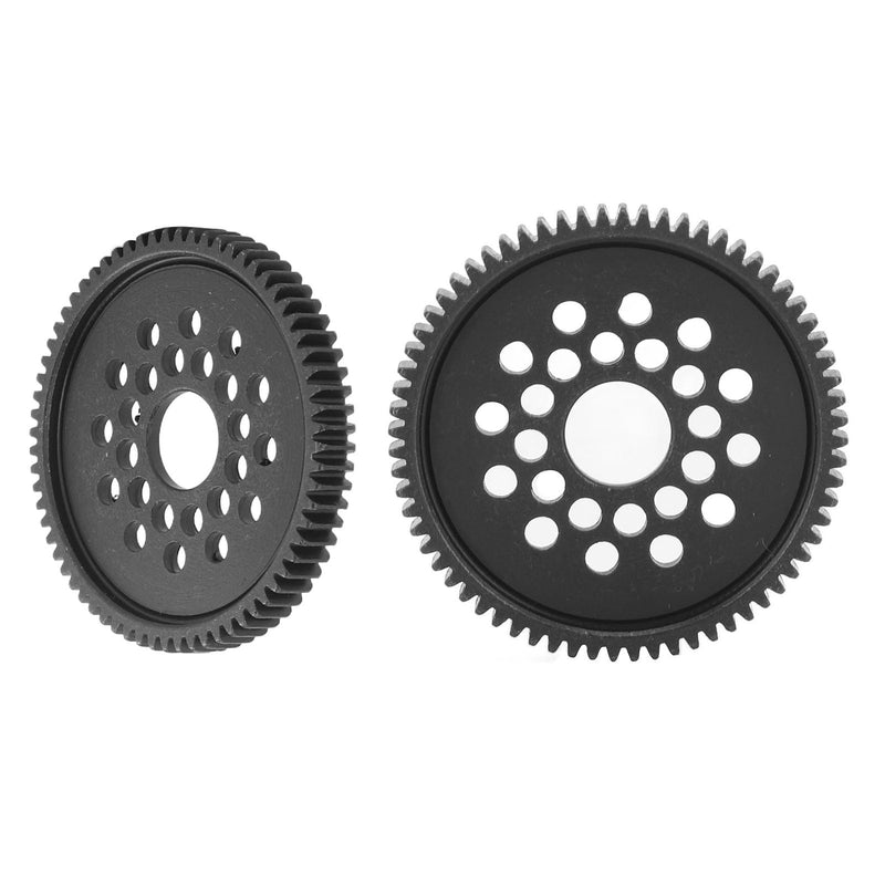 High Speed Spur Gear, Steel Metal Black Large Remote Car Spur Gear Pinion Conversion Kit For TAMIYA TT‑02 68T Upgrades Parts Accessories Steel Gear - NewNest Australia