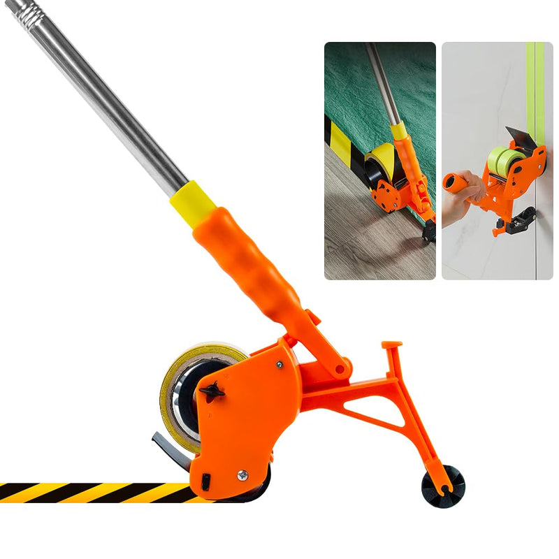 BAUSATZ Floor Tape Applicator，Manual Pushing Tape Marking Machine, Tape bonding Machine, Manual Tape applicator, Used for Floor Marking, Decoration Protection and Laying (JDJ001) JDJ001