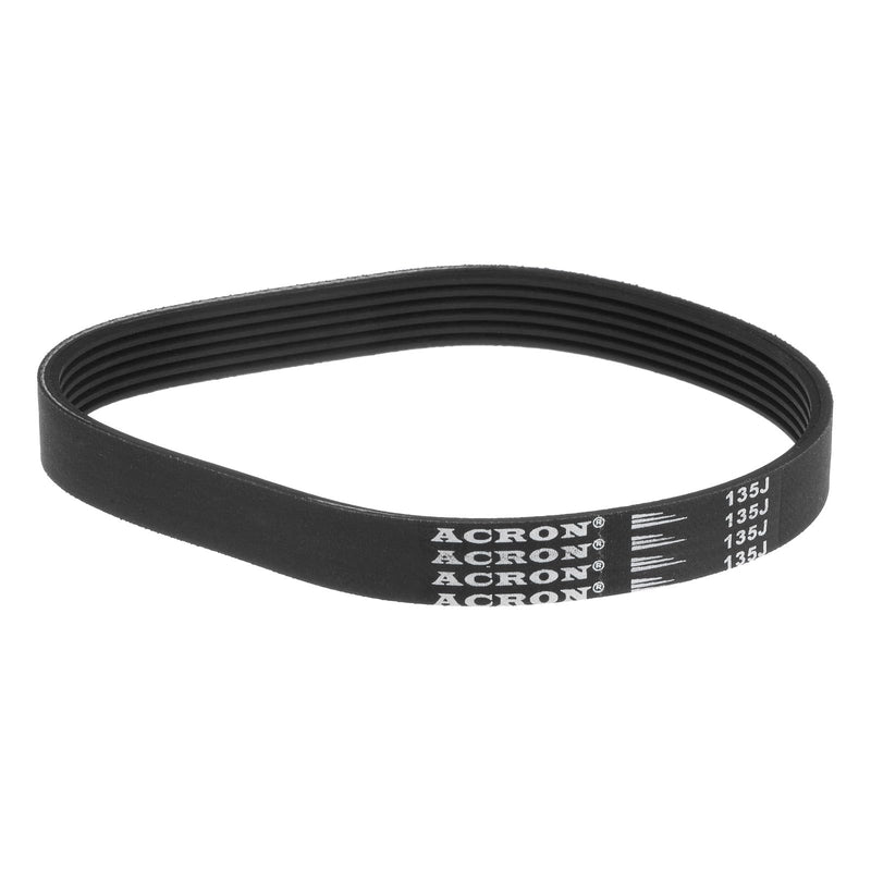 uxcell 135J6 Rubber Poly V Belt, 6 Ribs PJ V-Ribbed Belt 13.5" Length x 0.55" Width x 0.14" Thick, Industrial Transmission Drive Belt
