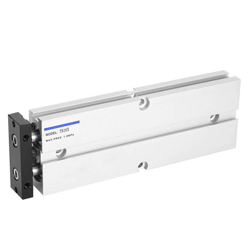 Air Cylinder, 1.0MPa 10 to 200mm Stroke Aluminum Alloy Double Rod Double Shaft Air Cylinder, Industrial Air Cylinders (TN16X200-S) TN16X200-S