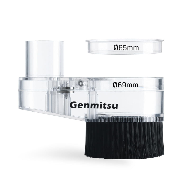 65mm & 69mm CNC Dust Shoe, Compatible with Most 65mm/69mm Spindle Motor and Compact Router, Hose Adapter Inner Diameter 38mm (1.5″), Transparent