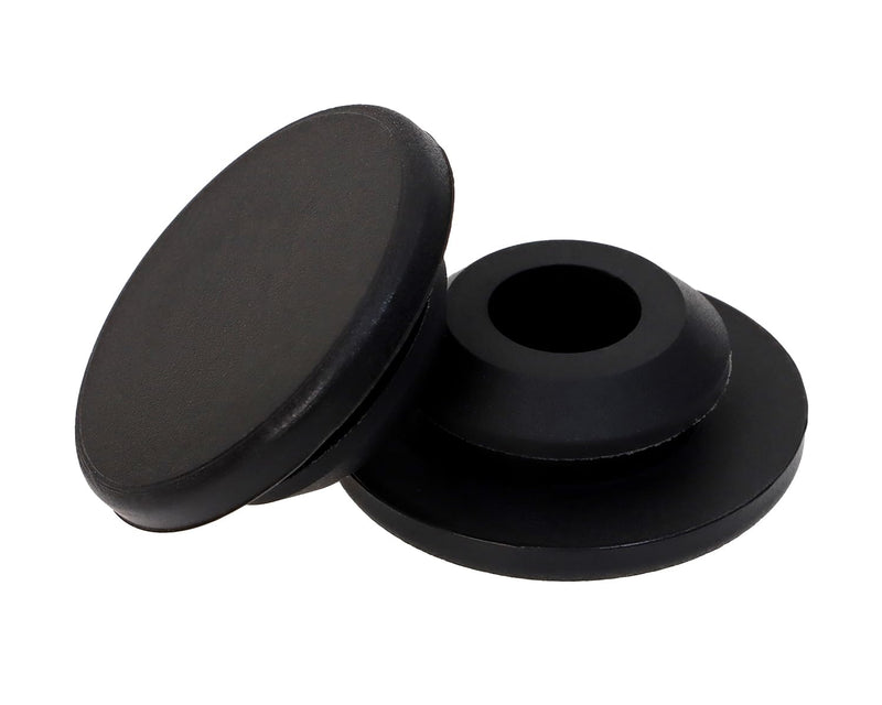 ONLYKXY 10 Pcs Silicone Round Snap in Type Locking Furniture Hole Plugs Button Protective Cover Cap Head (20mm/0.78inch, Black) 20mm/0.78inch