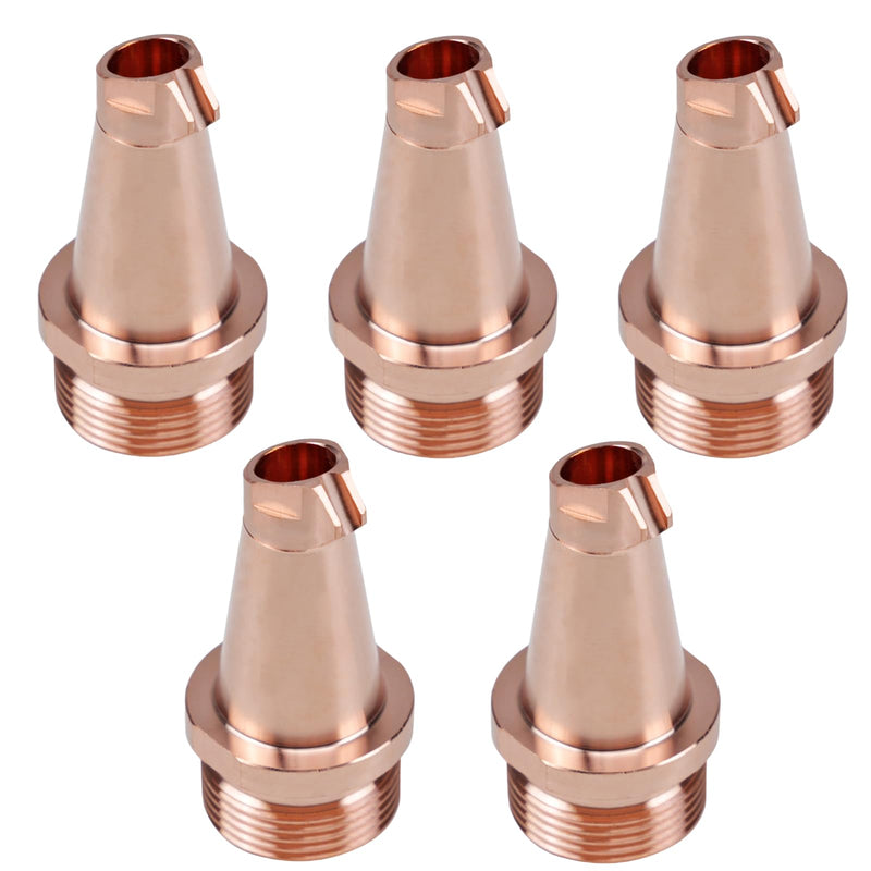 Laser Welding Nozzle 5 Pcs Laser Welder Nozzle Tip Kit AS-12 Copper Nozzles M16 H35 for Portable Laser Welding Gun Laser Welder Head Laser Welding Machine Wire Feeding