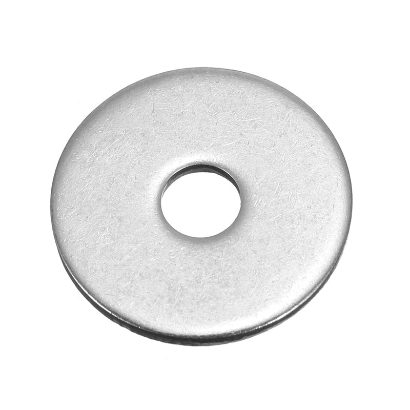 1/4" x1"OD Fender Washer,18-8 (304) Stainless Steel Flat Washer, 1/4 ID x 1" OD, 100Pcs 1/4 x 1"