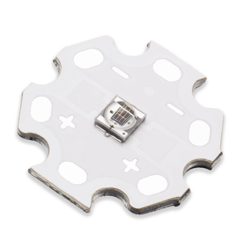 5Pcs Ir High Power LED Chip 3535 SMD 3W Infrared Emitting with Aluminum Plate 20mm Star PCB Base Heat Sink for Infrared Transmitter (120deg,IR 1050-1055nm,DC 1.4-1.6V,700mA,42mil chip) IR1050-1060nm
