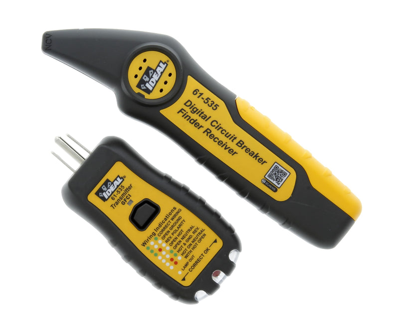 IDEAL INDUSTRIES INC. 61-535 Digital Circuit Breaker Finder with Digital Receiver and GFCI Circuit Tester