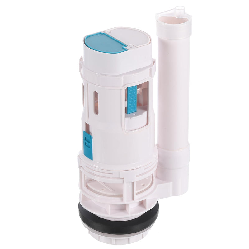 uxcell Toilet Flush Valves, 2 Inch Dual Flush Valve Split Push Button Toilet Bottom Inlet Fill Valve Toilet Replacement Parts(240mm Height, White) 240mm