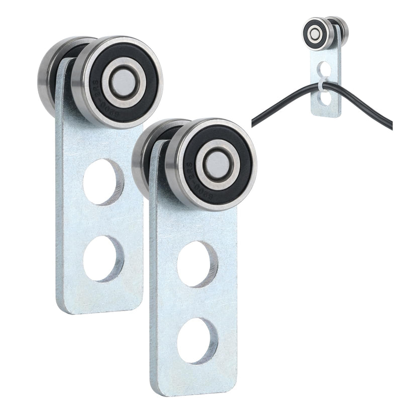 2Wheel Trolley Assembly Rollers.Bearing Trolley Assembly.The top of The Trolley has Room for Set Screws, Allowing The use of a 1-5/8" high Strut Channel to Save on Construction Costs. E-2Wheel Trolley 2pcs