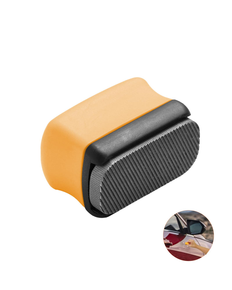 Denibbing File, Paint File Tool for Quick Removal of Paint Imperfections, Two Sided Mini-File Blade for Repairing Paint Retention, Stains on Cars, Drawing Boards (Yellow) Yellow