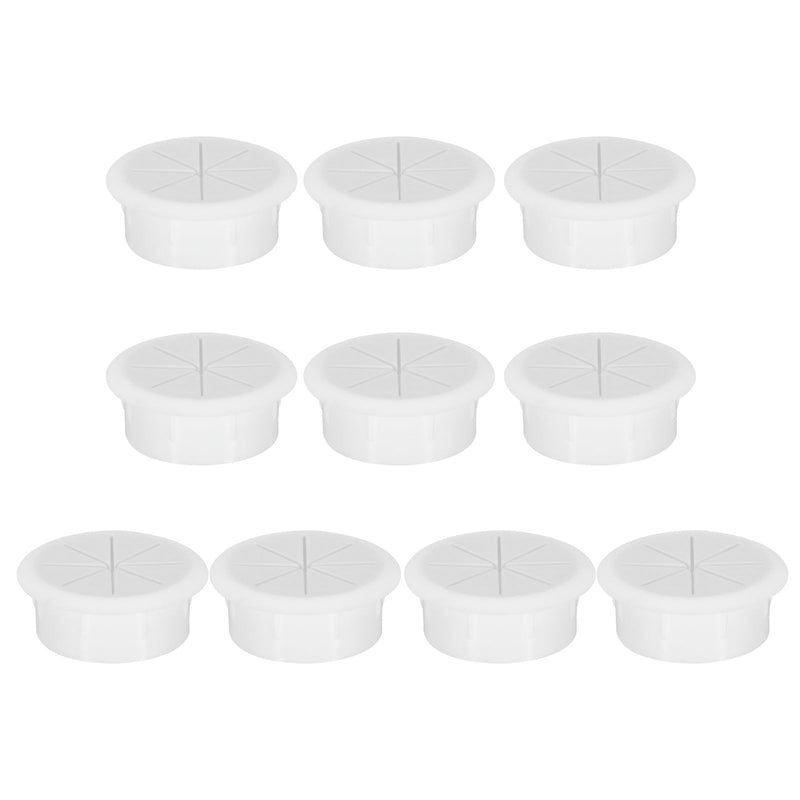uxcell 10pcs Cable Hose Snap Bushing Grommet Protector 50mm Mount Dia White Plastic Cable Snap Locking Bushing Grommet - NewNest Australia