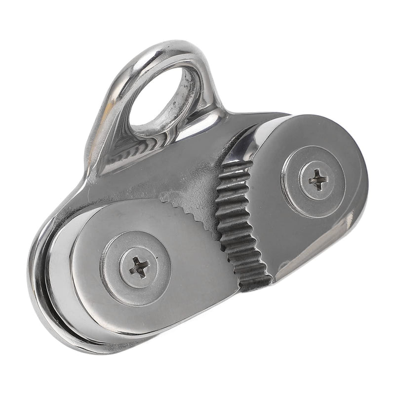 Stainless Steel Cam Cleat, Marine-Grade Fairlead with Flared Entry for Boats Dinghy Kayaks Fits 3-15mm Rope