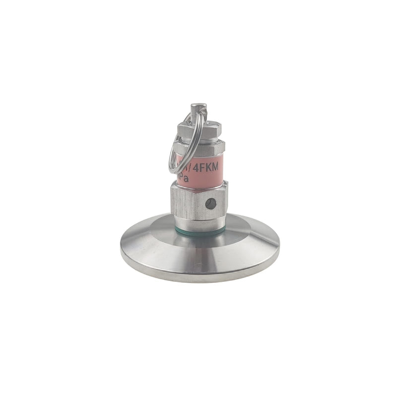 1.5" Tri Clamp And G1/4" Male Assembly Adjustable Pressure Relief Valve Stainless Steel SS304 Mini Spunding Valve with Lock,30psi Set Pressure,0-40psi Range 30psi Set Pressure