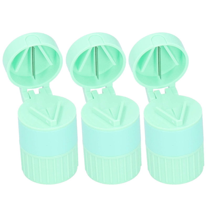 Pills Crusher with, Easily Grind Fine Powder, Tablet Subpackage for Easy Storage and Portability (Green) Green