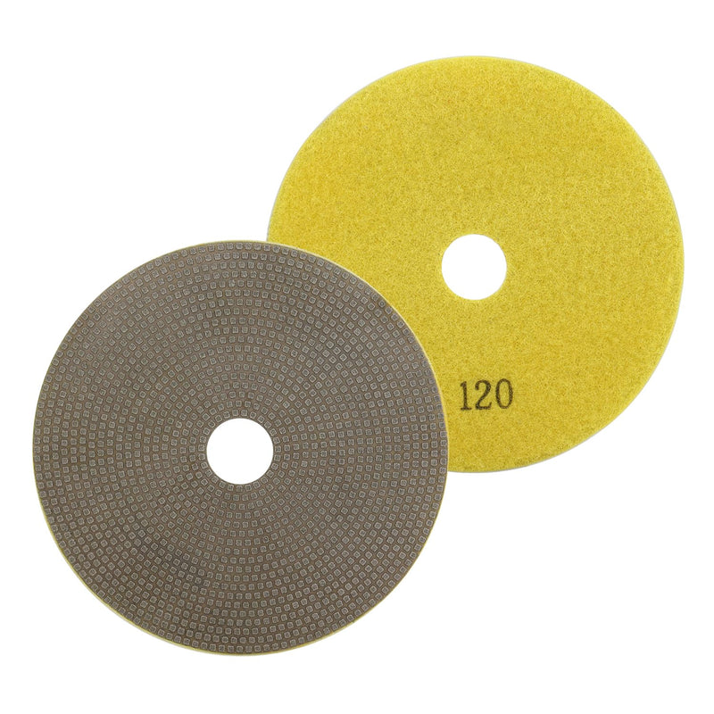 7" Diamond Polishing Pad Electorplated Diamond Sanding Disc Abrasives Tool Glass Metal Stone Grinding(grit 120) Grit 120-1pc