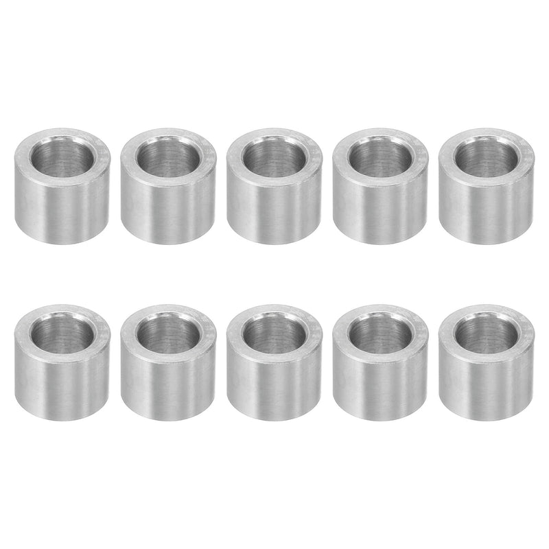 PATIKIL M10 Aluminum Spacers, 10 Pcs Metal Spacer Aluminum 10.2mm ID x 16mm OD x 12.7mm L Aluminum Spacer Screw Standoff Round for 3/8" M10 Screw Bolts