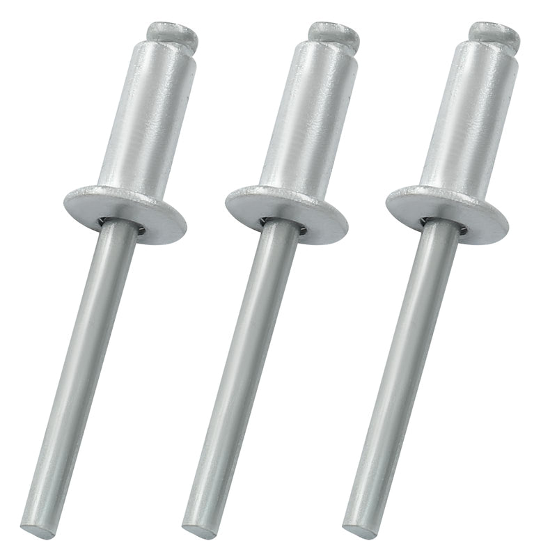 50 Pcs 1/4" x 3/4" Aluminum Blind Rivets Dome Head Pop Rivets for Installing Accessories, Silver 1/4" x 3/4"