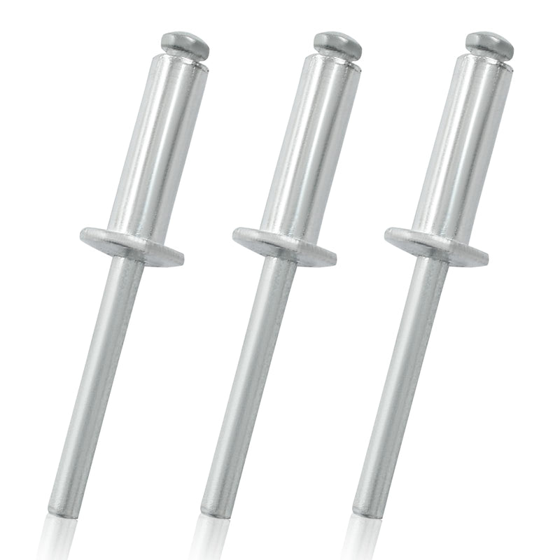 50 Pcs 1/4" x 1" Aluminum Blind Rivets Dome Head Pop Rivets for Installing Accessories, Silver 1/4" x 1"