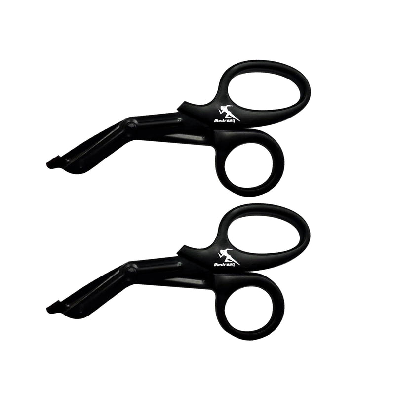 7.5" Black Coated Trauma Shear for Doctors, Nurses, Nursing Students, Paramedics, EMS Professionals, and First Aid Kits,Outdoor Ifak Emergency etc (2-pack, Black)