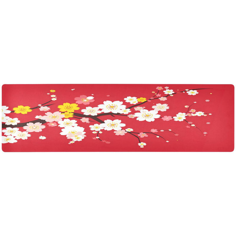 ALAZA Japaneses Sakura Tree Cherry Bloom Trivet Table Runner 40 Inches Long Trivet for Hot Pots and Pans/Hot Dishes,Table Protector Heat Up to 230F, Decorative Hot Plates Mat for Kitchen Countertop