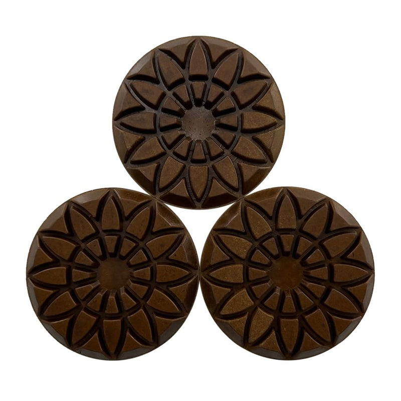 3" Resin Diamond Pads for Polishing Concrete, #800 Grit, 6mm Segment Height 6mm Resin Bond - Dry/Wet