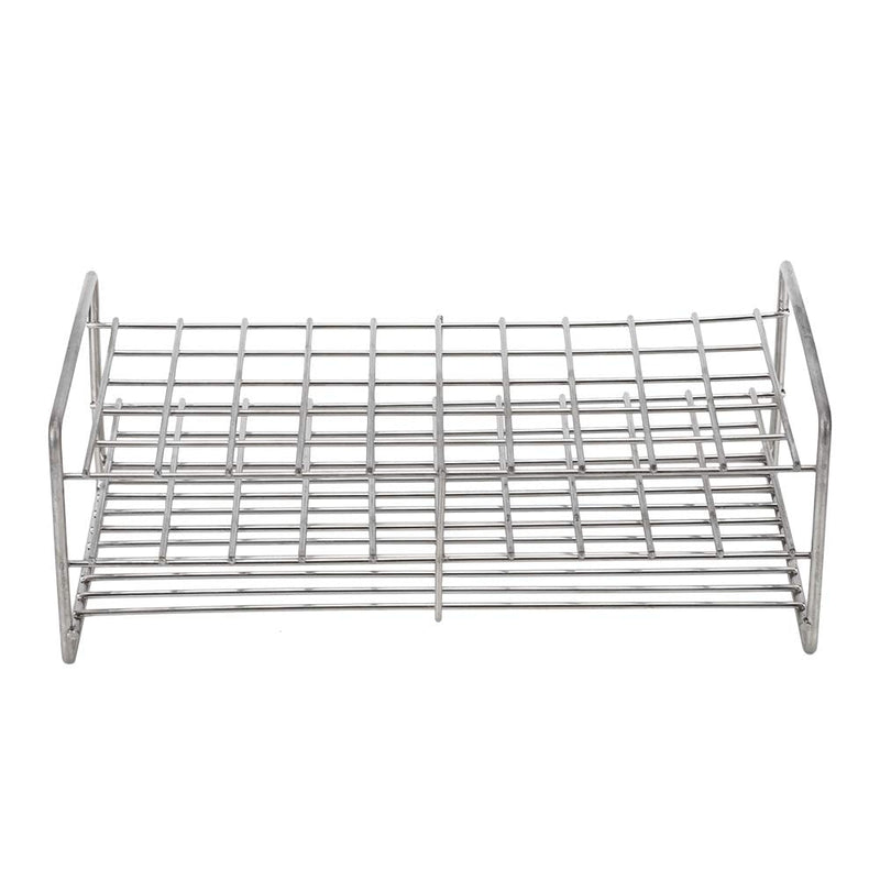 Stainless Steel Test Tube Rack Holes with Handle, Medical Test Tube Holder, Sterilizable at 121℃