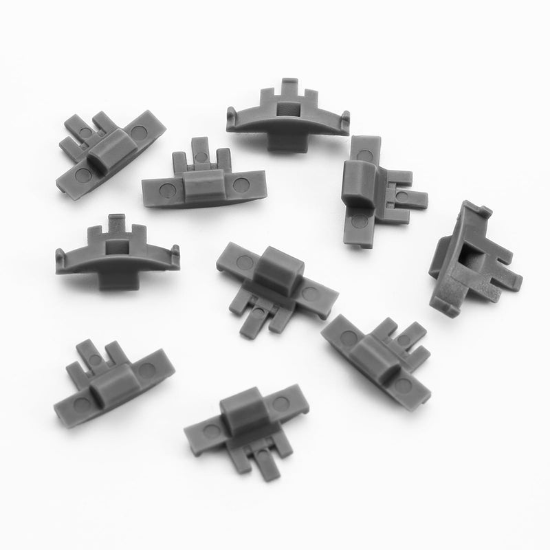 Furniware Cabinet Door Angle Restriction, 50 Pieces 86 Degree Hinge Clip for Soft Close Cabinet Hinges, Opening Restrictor Clip, Nylon